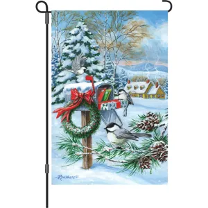 12 in. Christmas Garden Flag - Christmas Mail