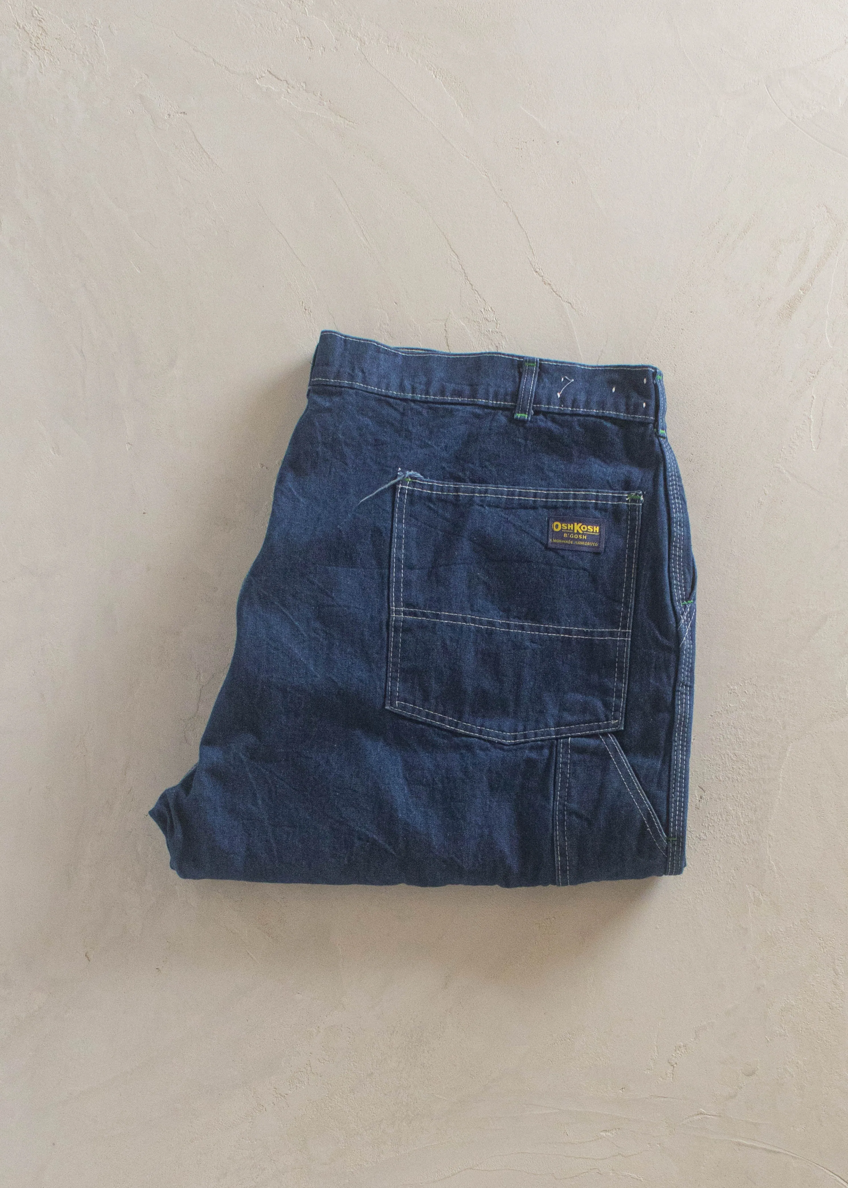 1970s Union Made OshKosh Denim Carpenter Pants Size Women's 42 Men's 44