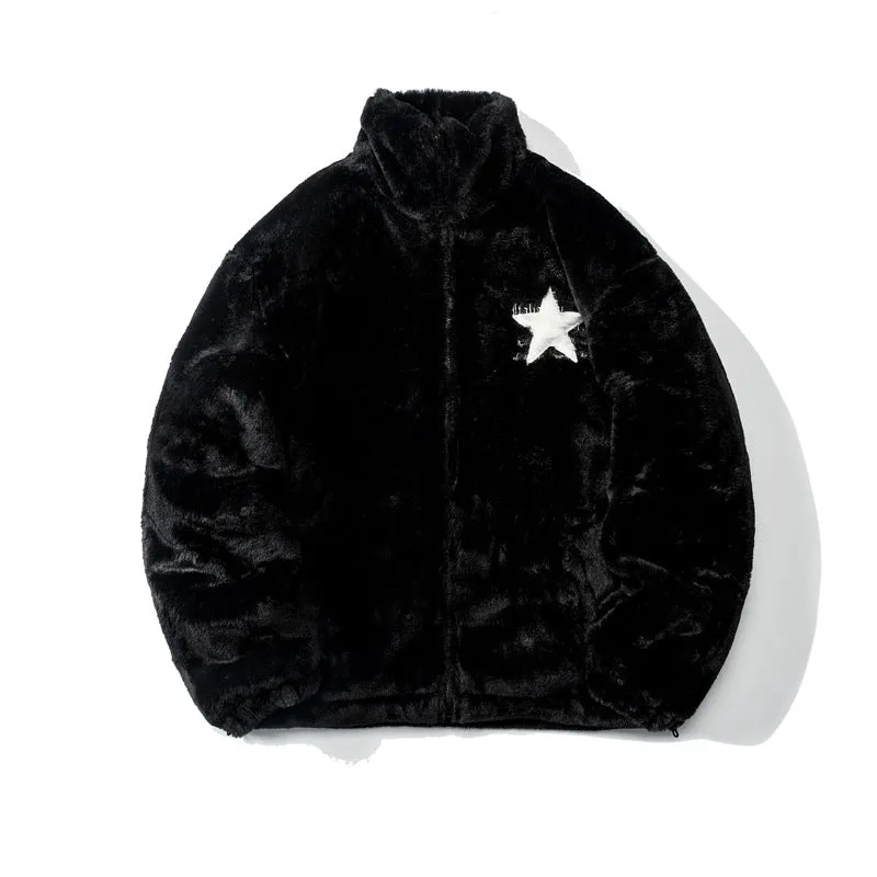 American Pentagram Cotton-padded Jacket For Men