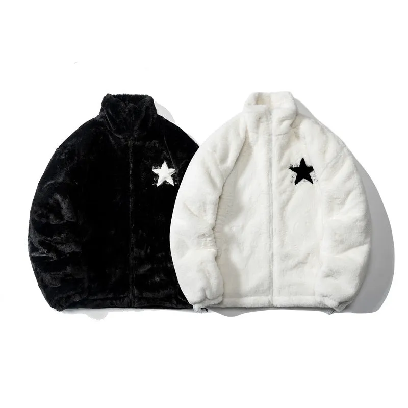 American Pentagram Cotton-padded Jacket For Men