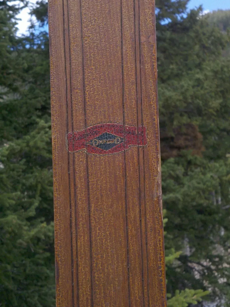 Antique Oxford Brand Skis - Pointed Tip