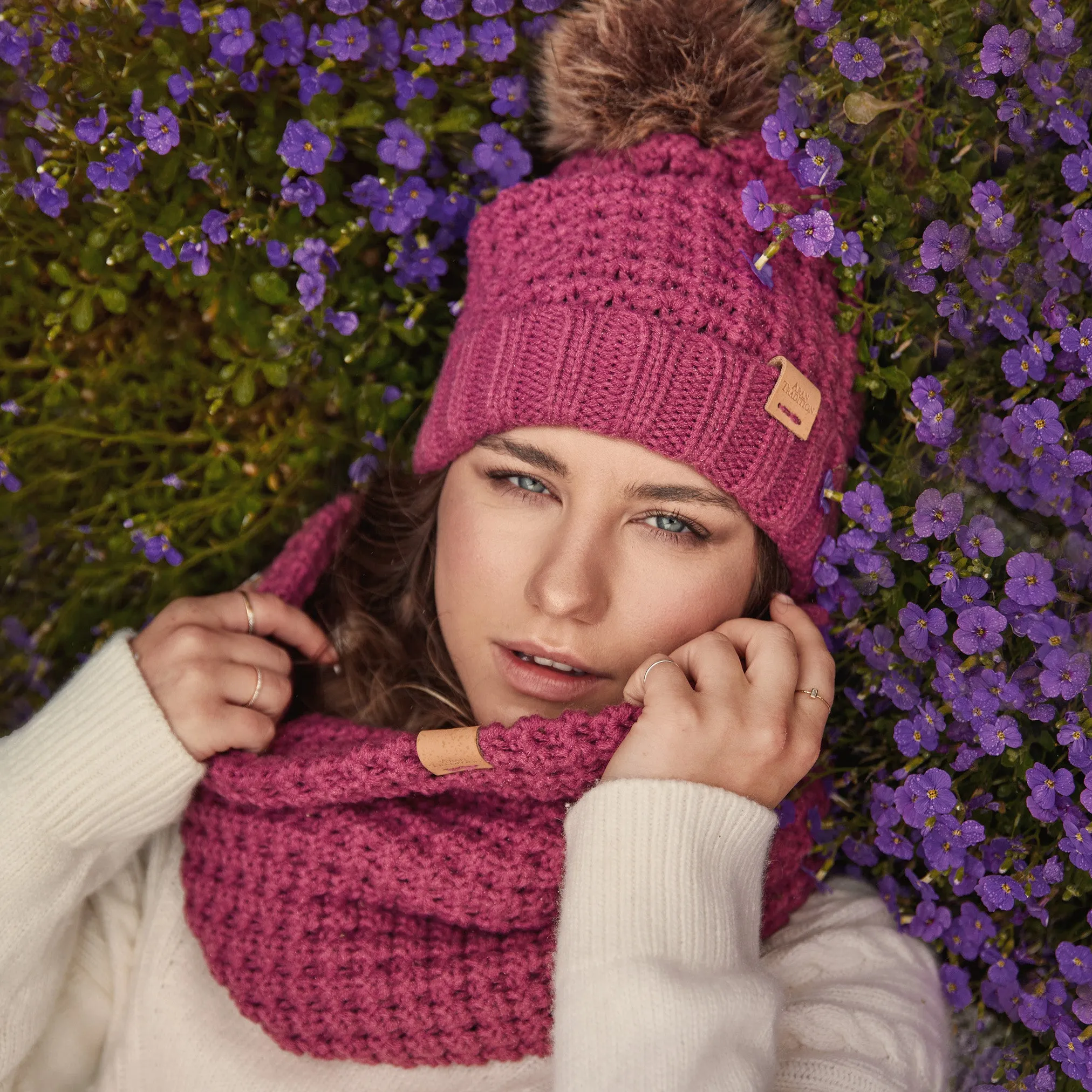 Aran Popcorn Stitch Snoods