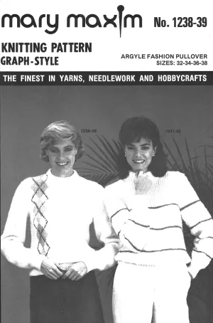 Argyle Fashion Pullover Pattern