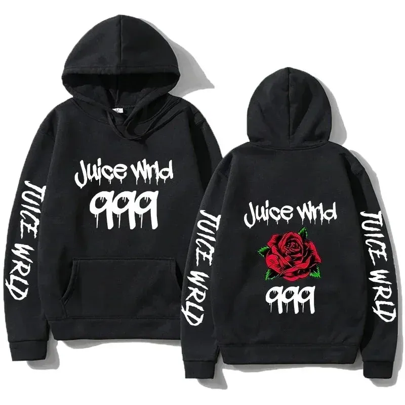 Autumn and Winter Men Women Fashion Printed Hooded Sweatshirts Hip Hop Casual Pullover Boys Girls Black Streetwear Hoodies