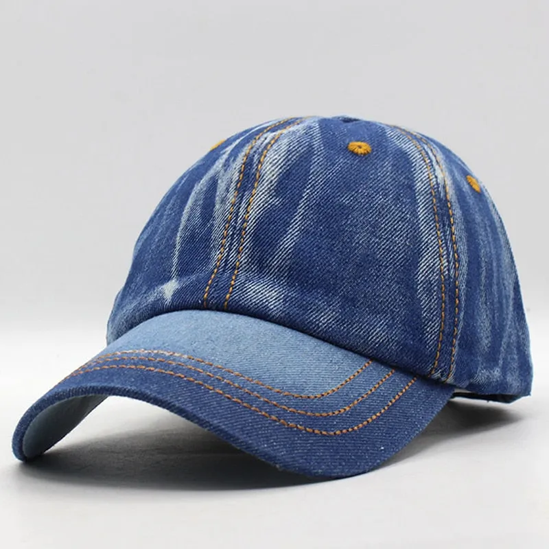 Baseball Cap Men Women Snapback Caps Brand Homme Hats For Women Falt Bone Jeans Denim Blank Gorras Casquette Plain 2019 Cap Hat