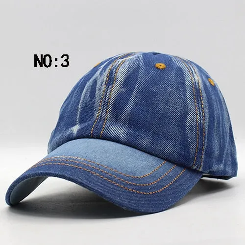 Baseball Cap Men Women Snapback Caps Brand Homme Hats For Women Falt Bone Jeans Denim Blank Gorras Casquette Plain 2019 Cap Hat