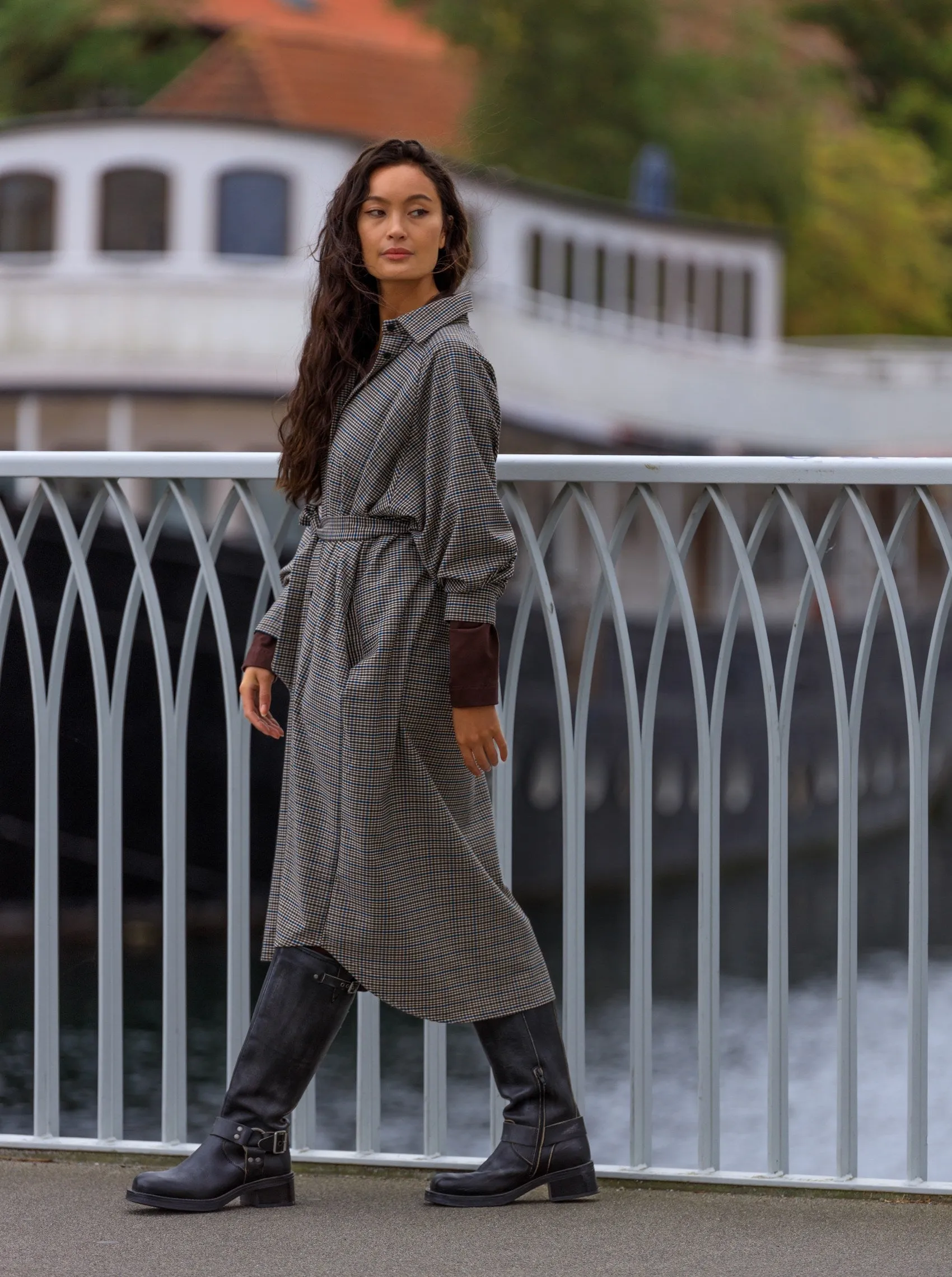 BCPIPPA shirt dress - Petrol