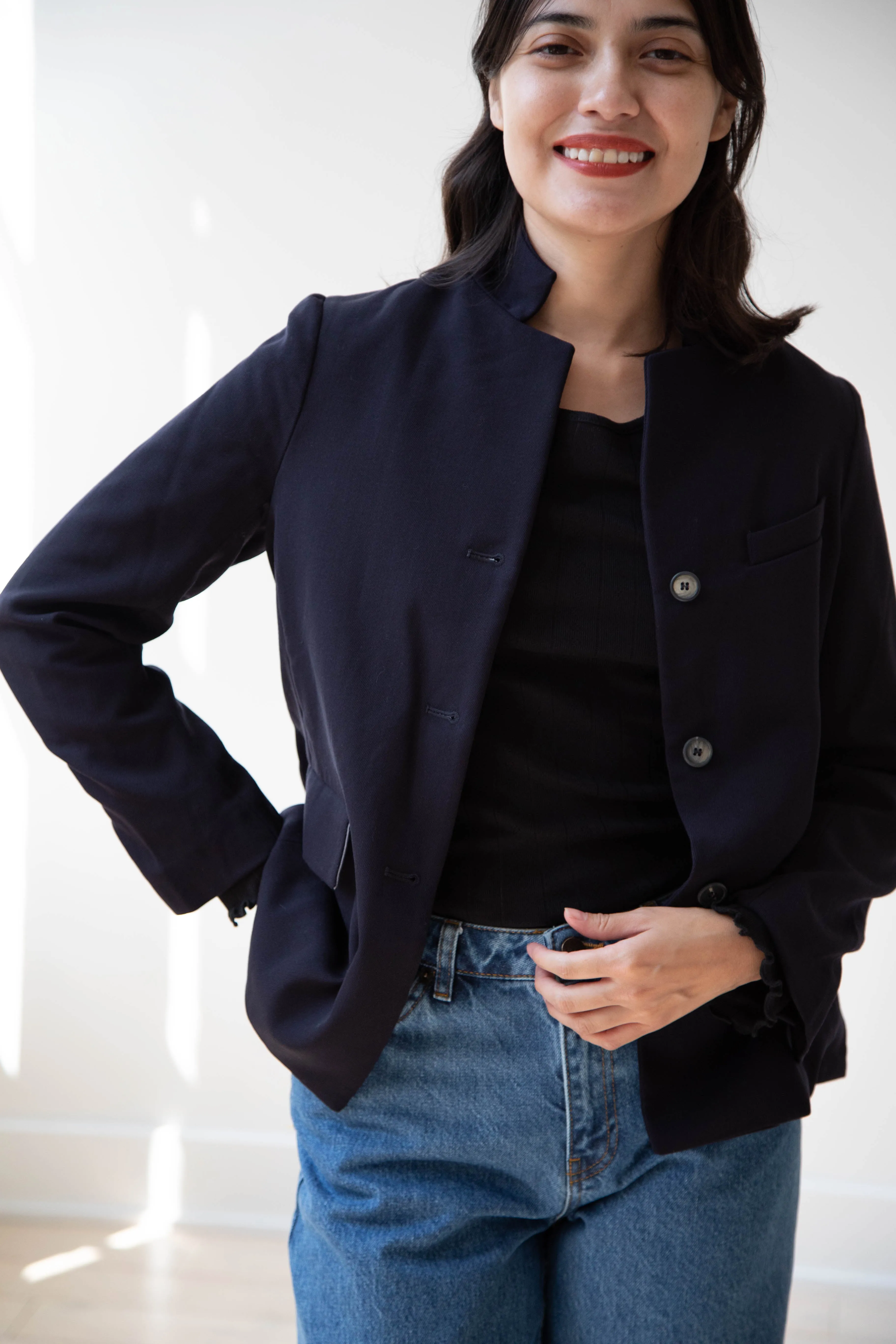 Bergfabel | Giulia Jacket in Navy Wool