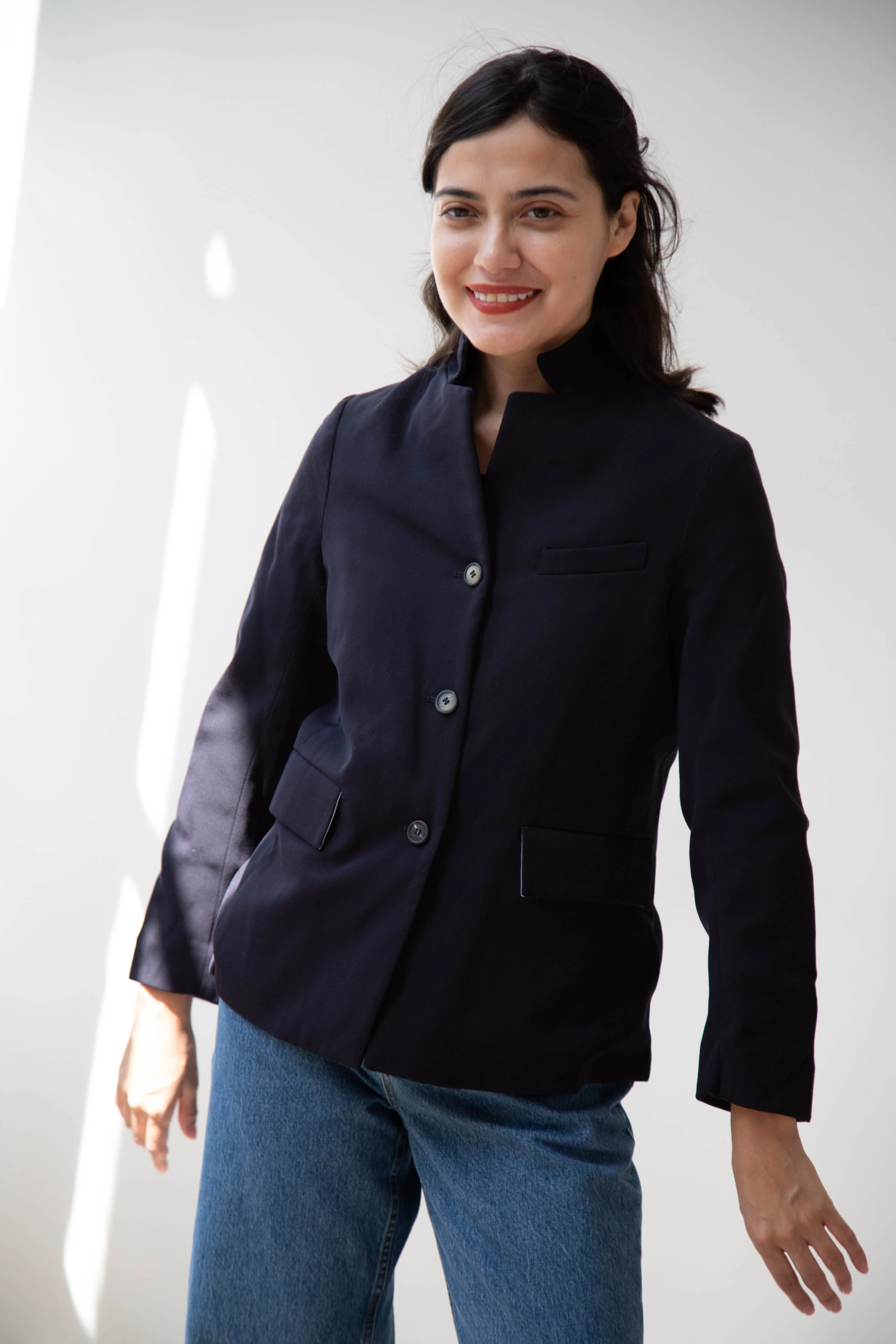 Bergfabel | Giulia Jacket in Navy Wool