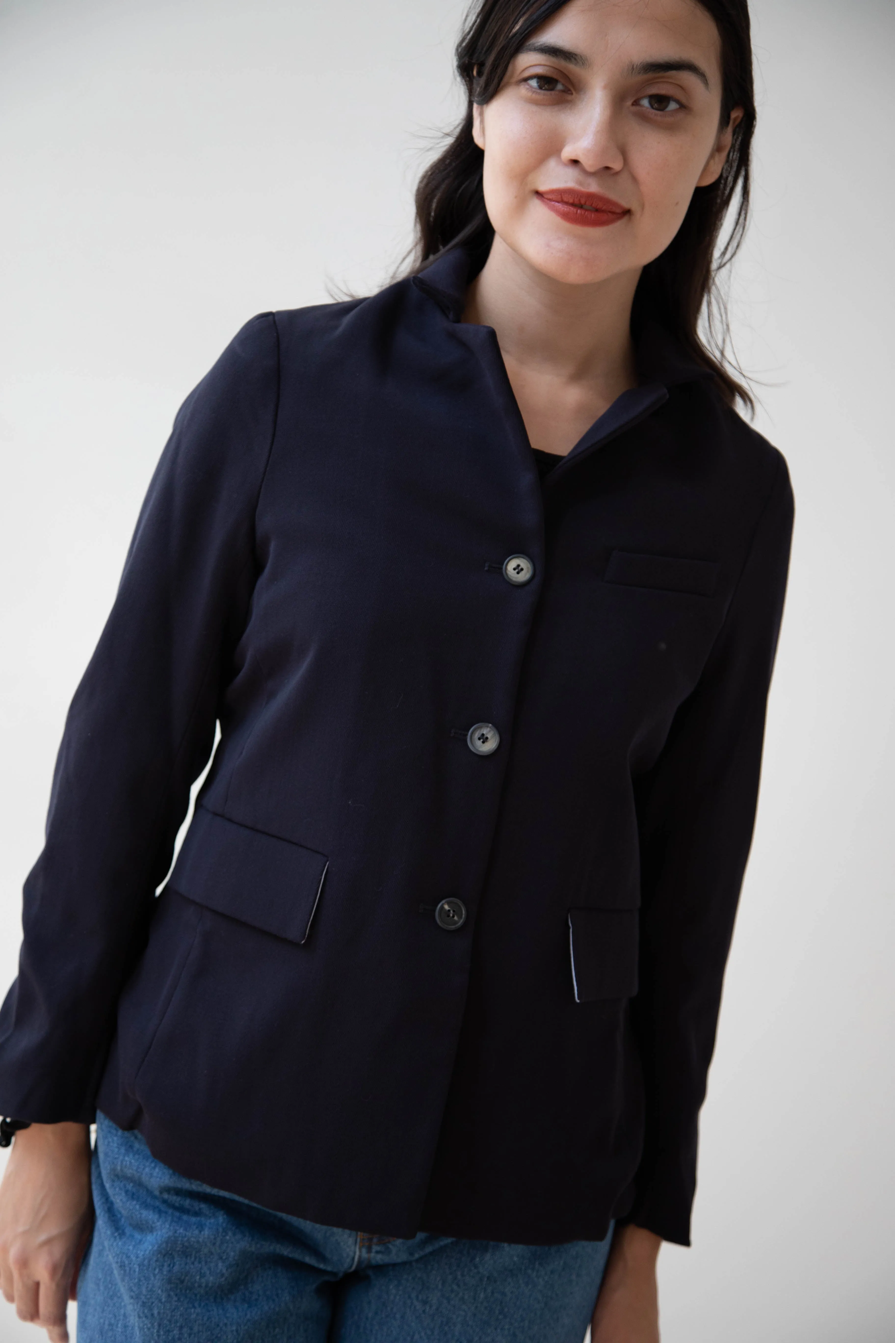 Bergfabel | Giulia Jacket in Navy Wool