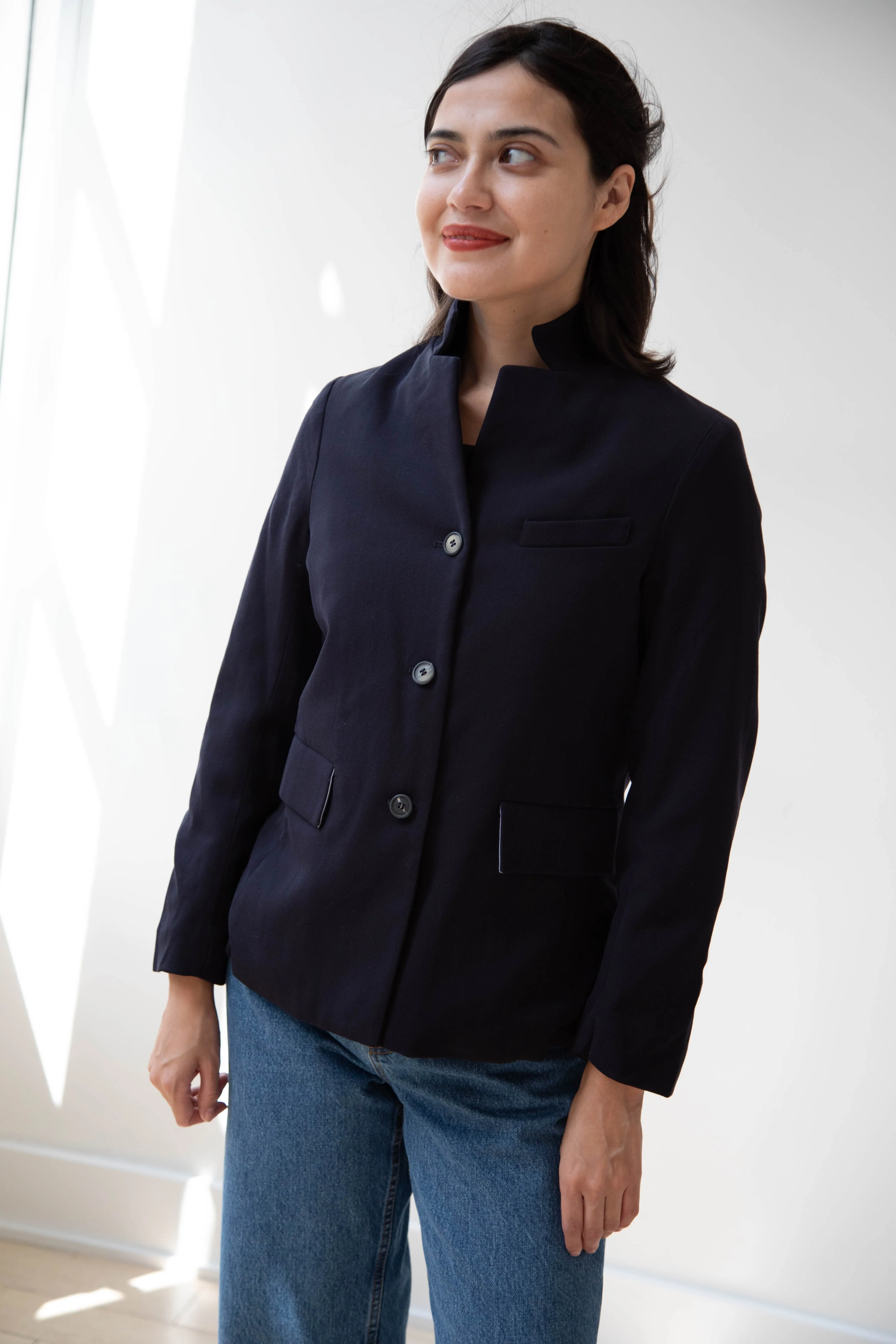 Bergfabel | Giulia Jacket in Navy Wool