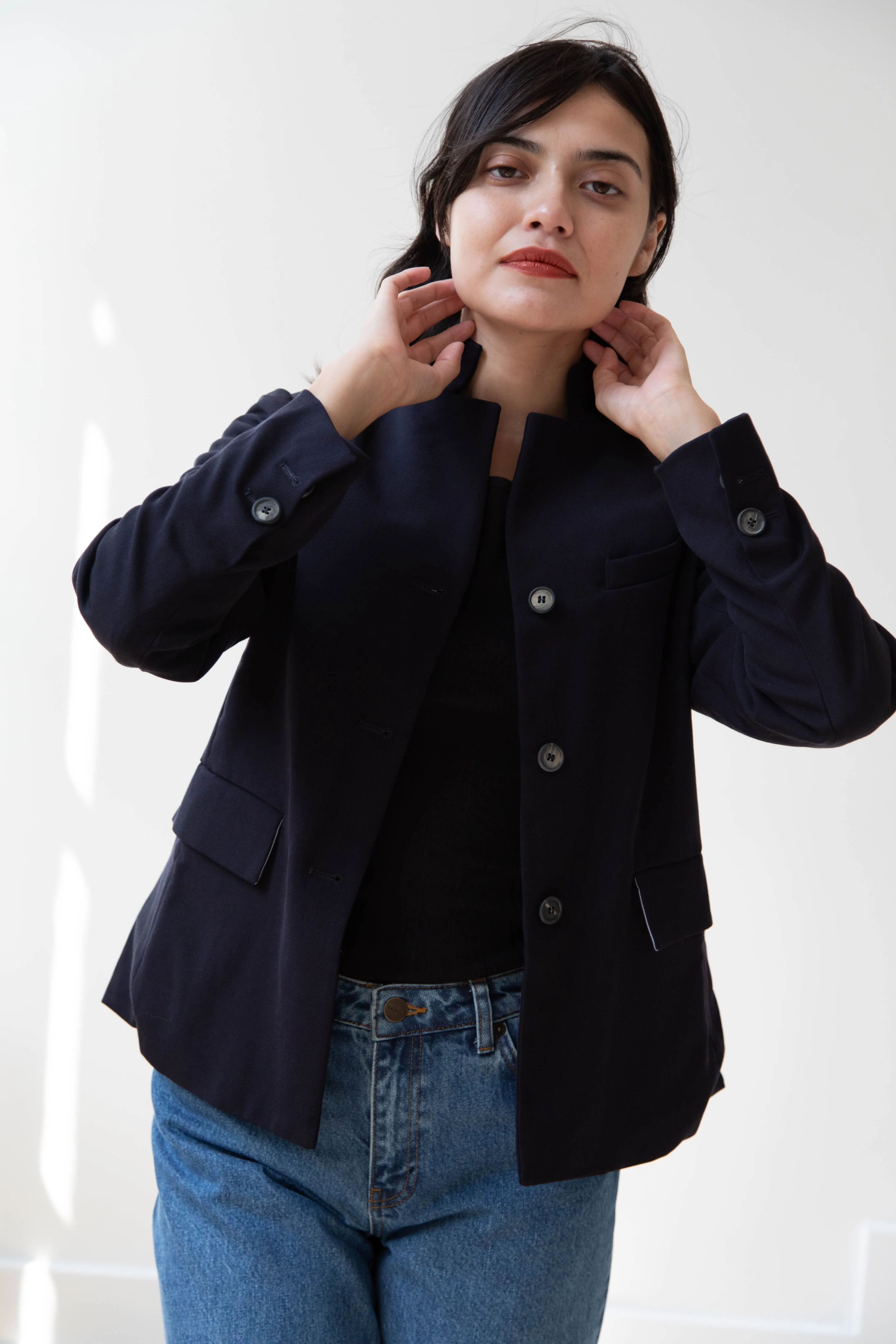 Bergfabel | Giulia Jacket in Navy Wool