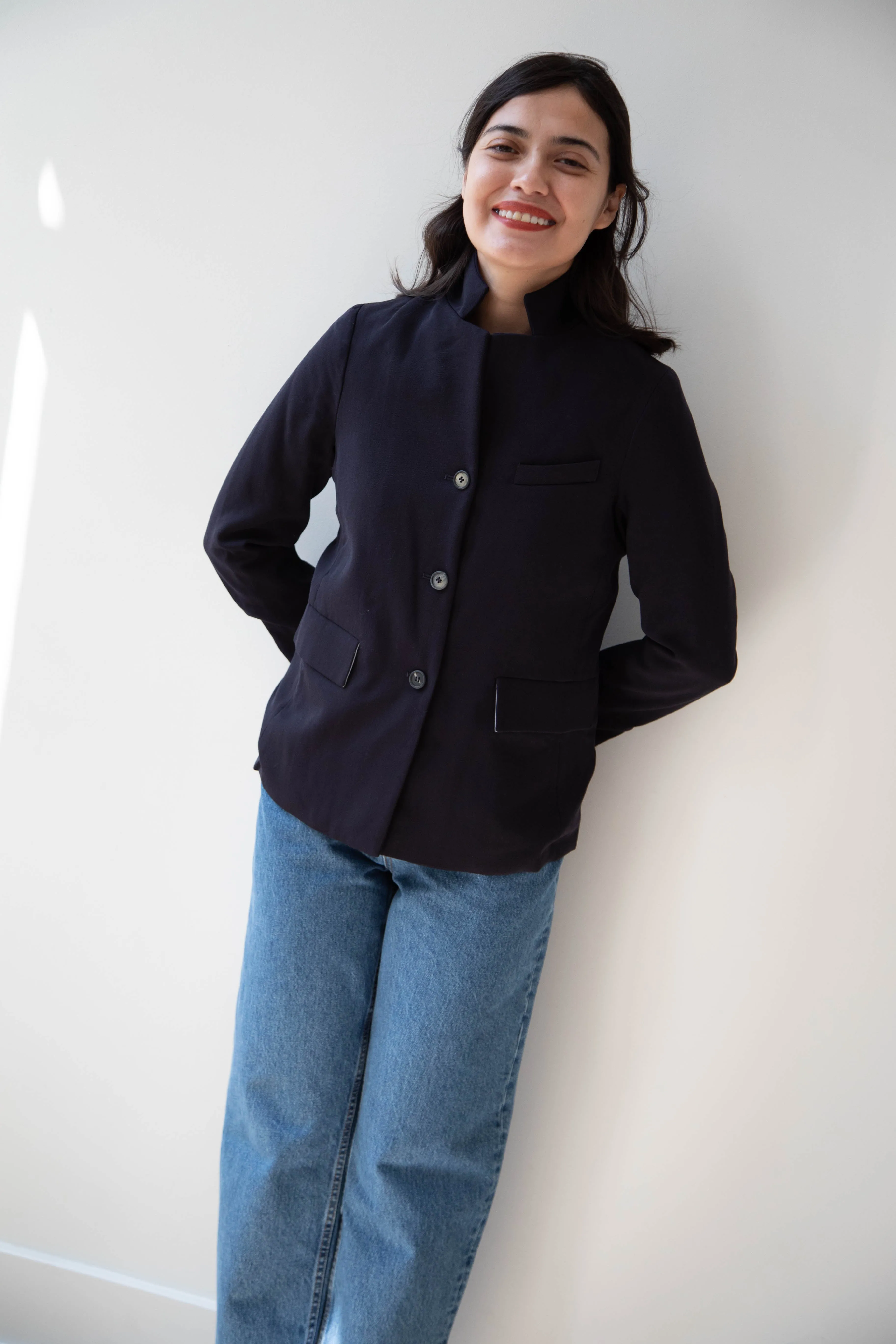 Bergfabel | Giulia Jacket in Navy Wool