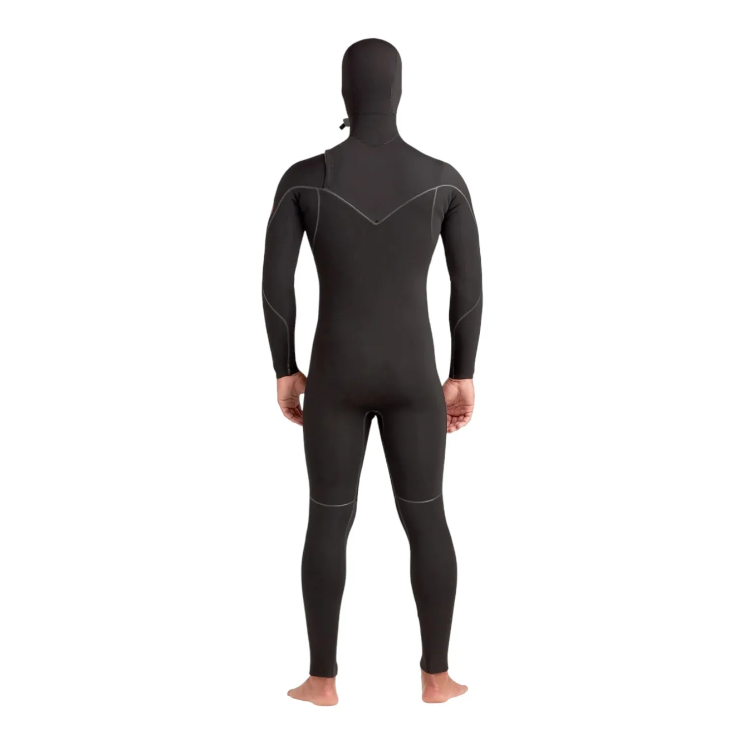 Body Glove Men's Red Cell Hooded 5/4mm Slant Zip Wetsuit - Black