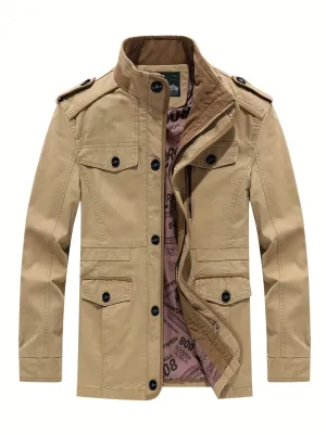 Casual Retro Style Breathable Cotton Winter Jacket for Men | Ideal for Winter