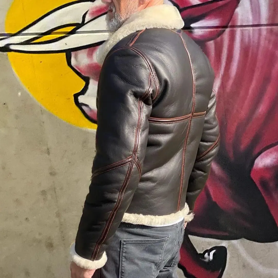 Classic Shearling Leather Jacket