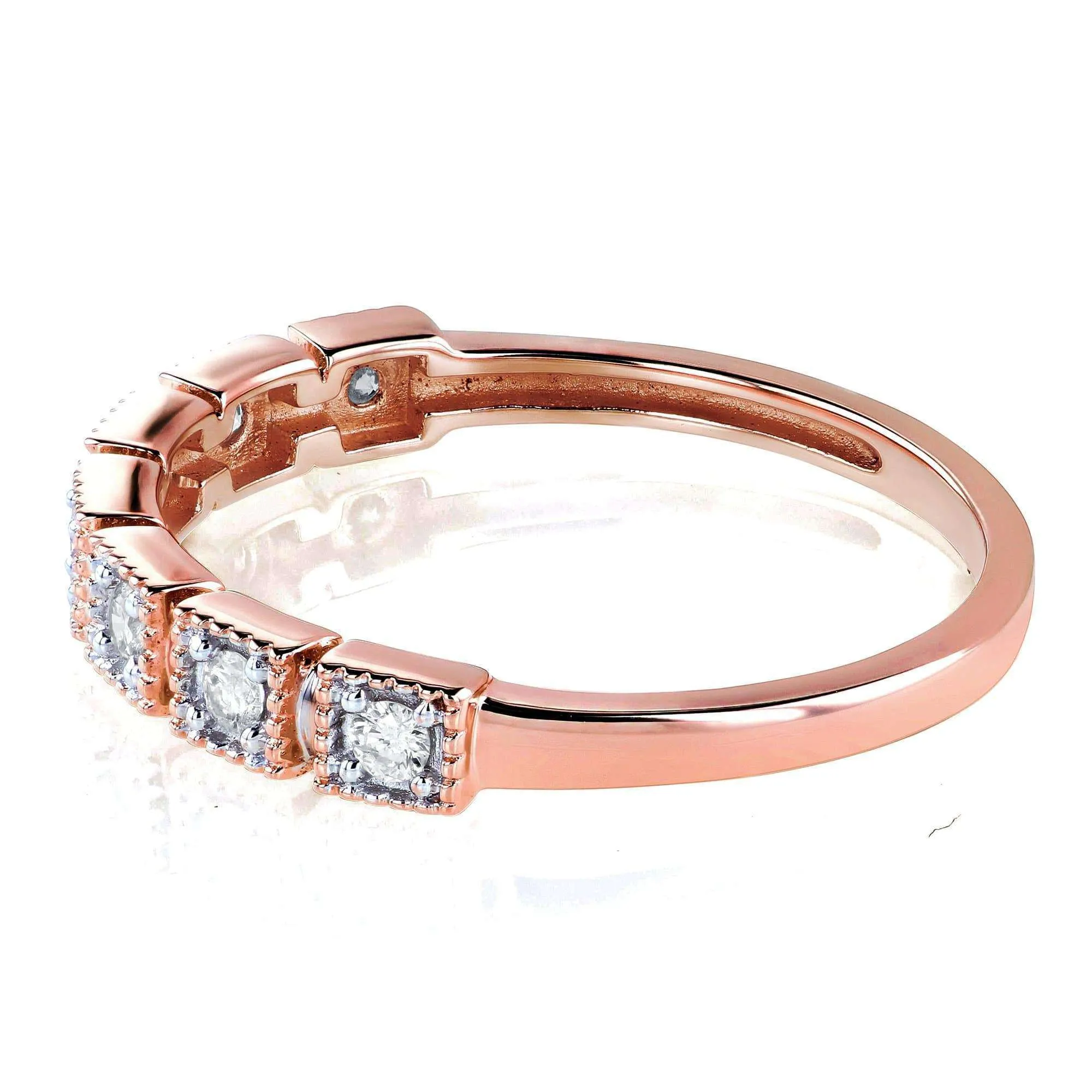 Diamond Ring 1/6ct TDW in 10k Rose Gold