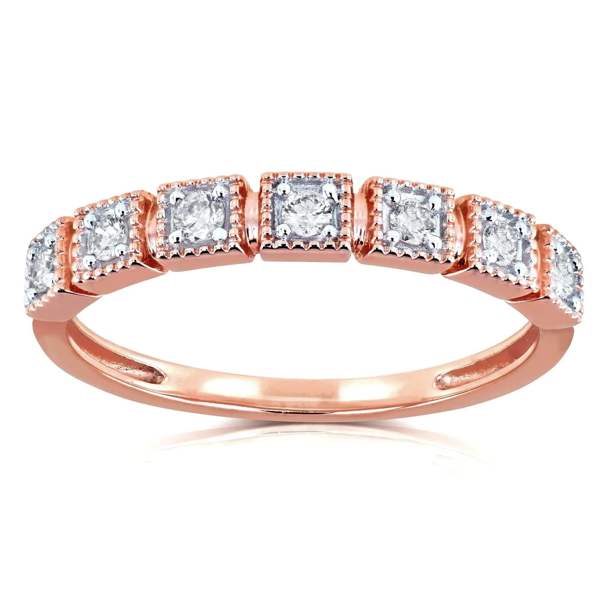 Diamond Ring 1/6ct TDW in 10k Rose Gold