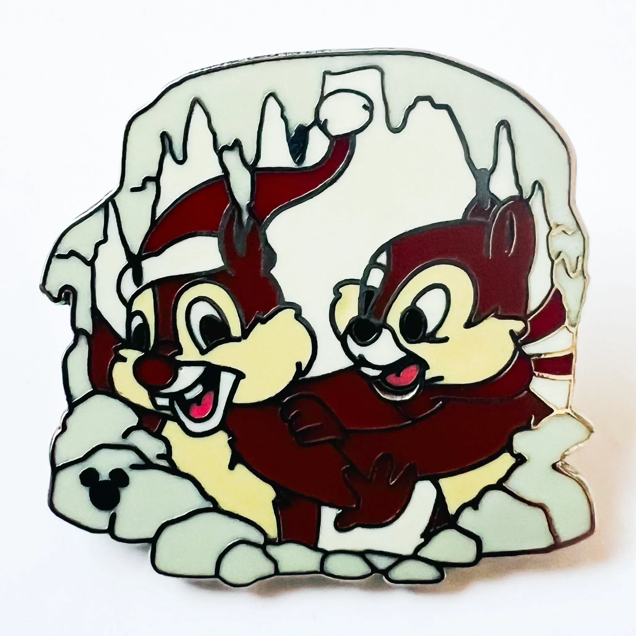 Disney Chip & Dale Winter Hidden Mickey Pin