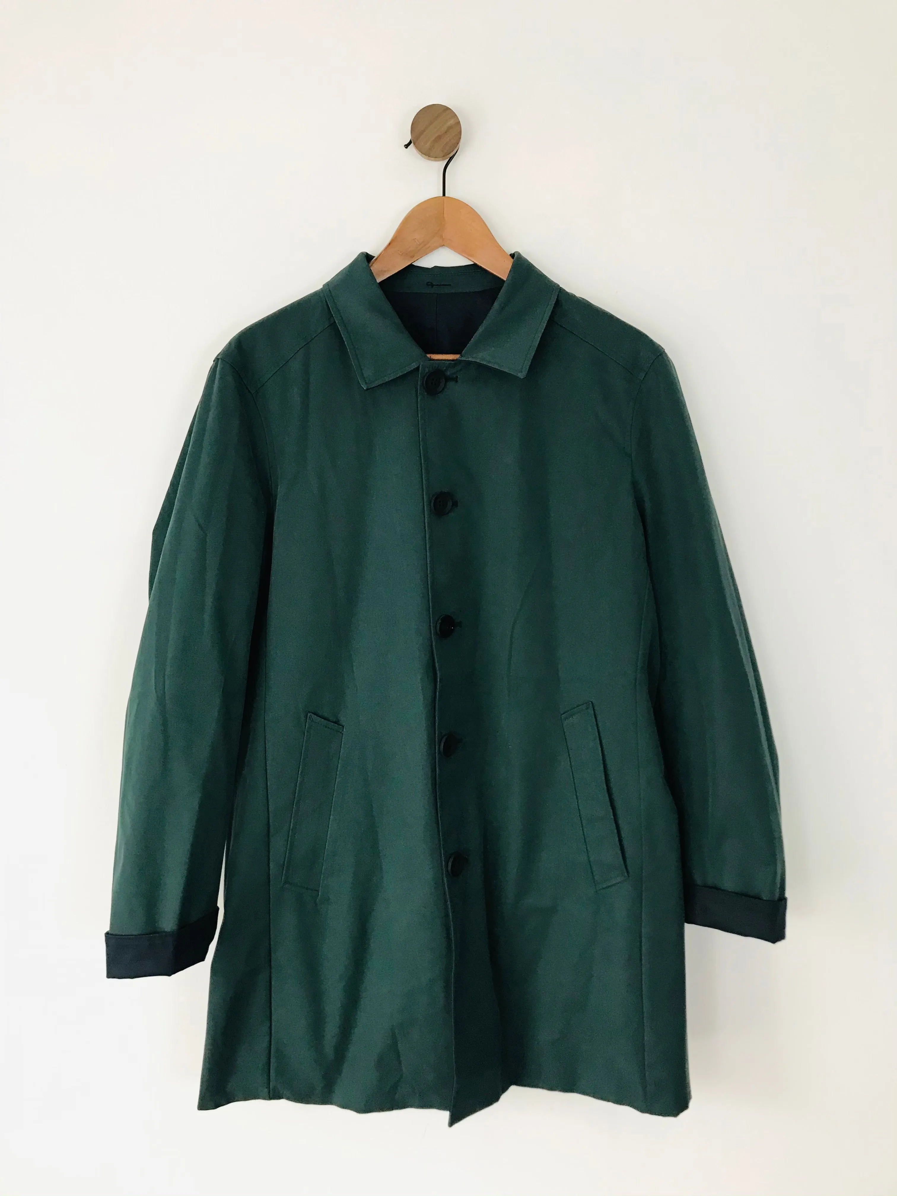 Guards London Men’s Reversible Overcoat Hunting Jacket | 38 M | Navy Blue Green