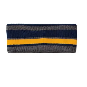 Holloway Navy/Light Gold/Graphite Acrylic Rib Knit Comeback Headband