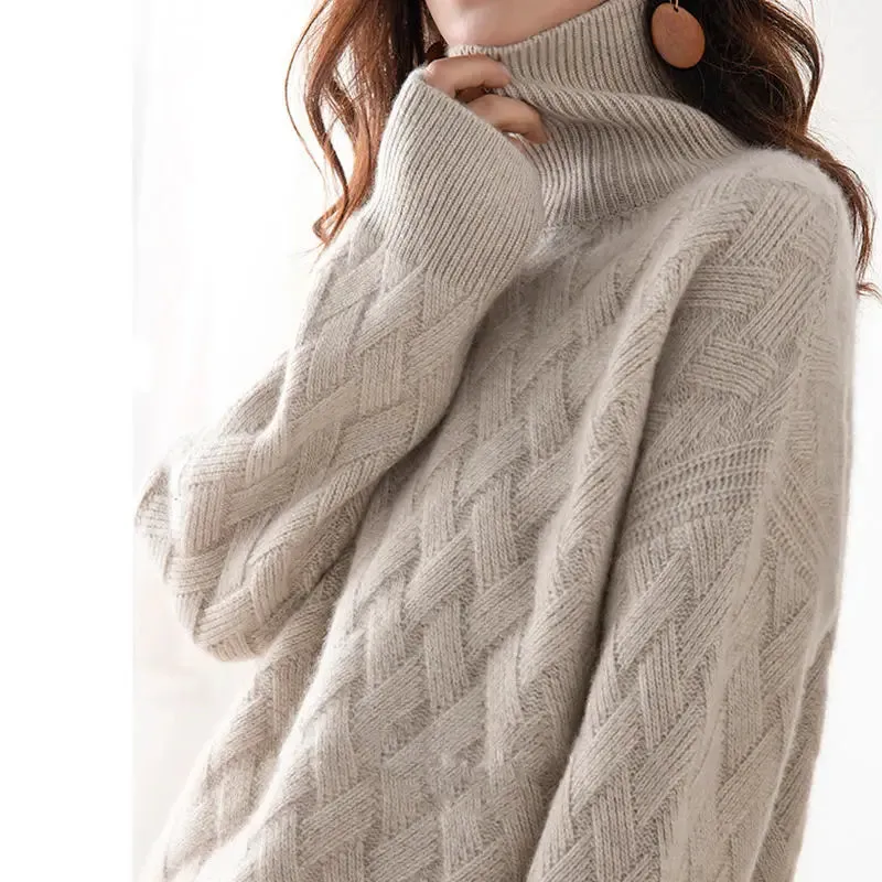 Ivyshape | Autumn Turtleneck Sweater