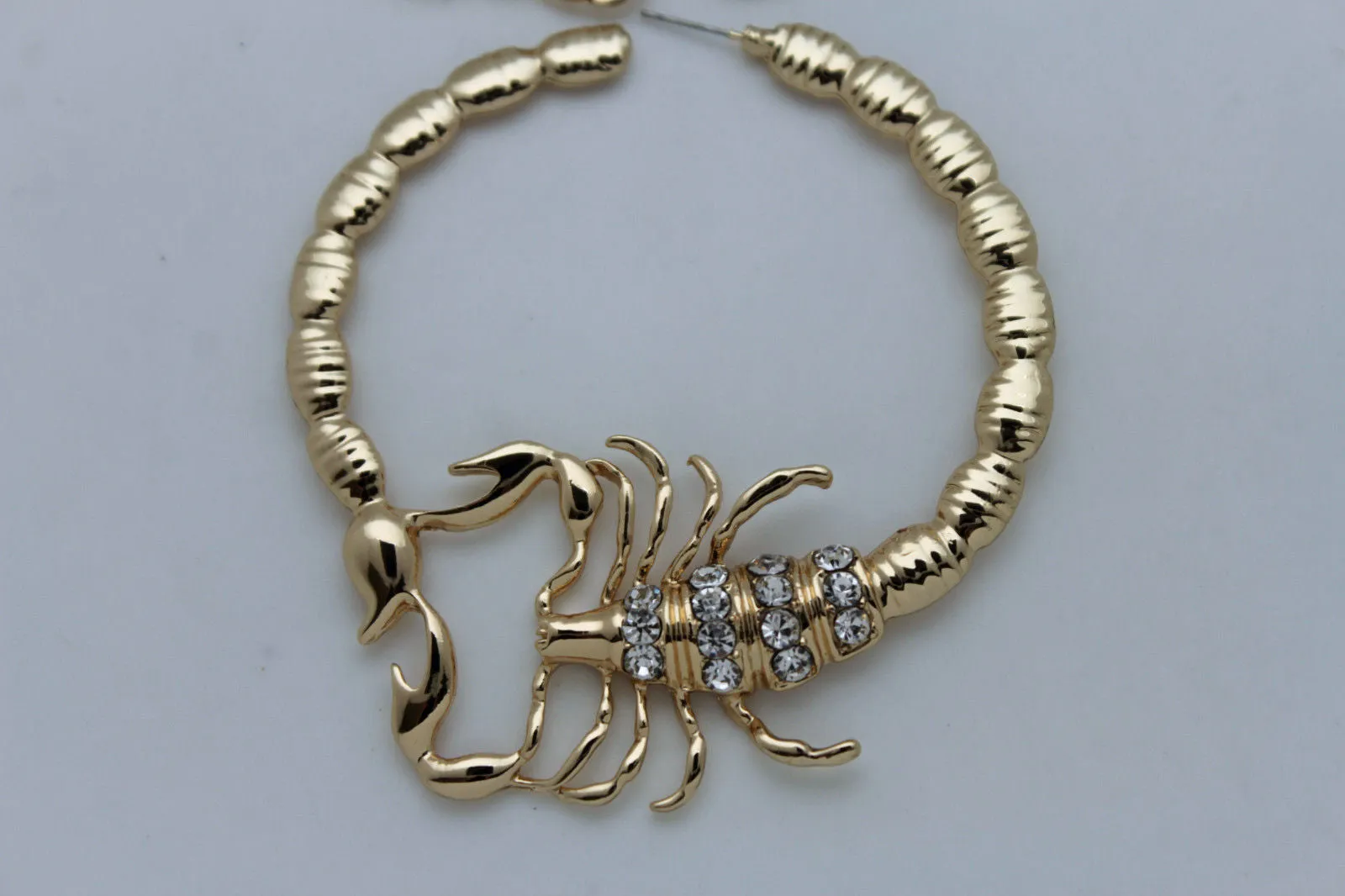 Large Scorpion Hoop Earrings