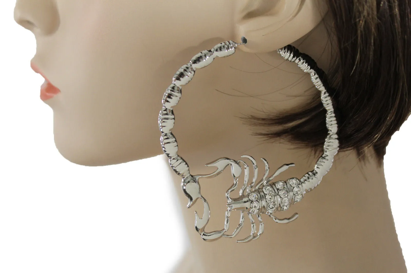 Large Scorpion Hoop Earrings