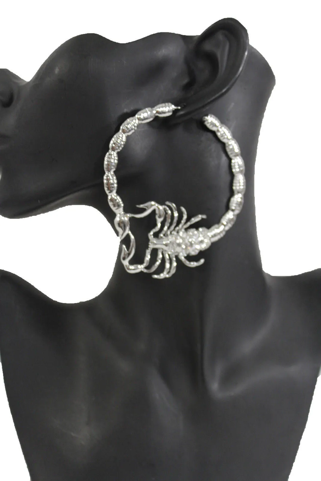 Large Scorpion Hoop Earrings