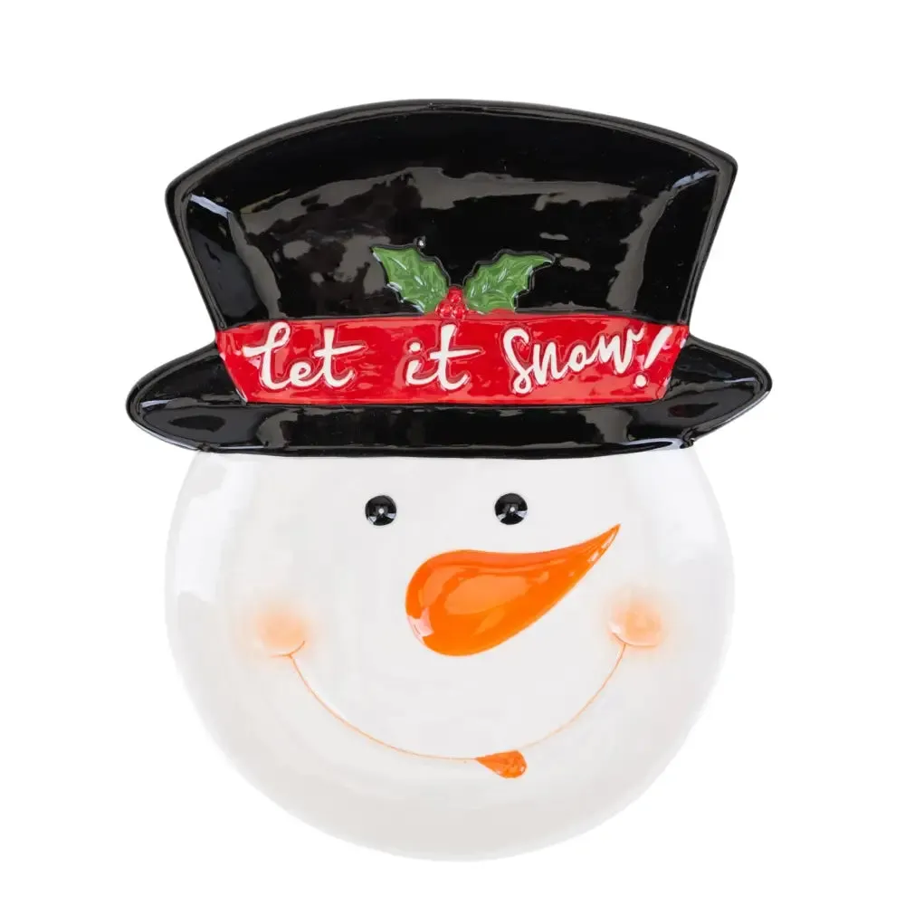 Let it Snow - Snowman Plate