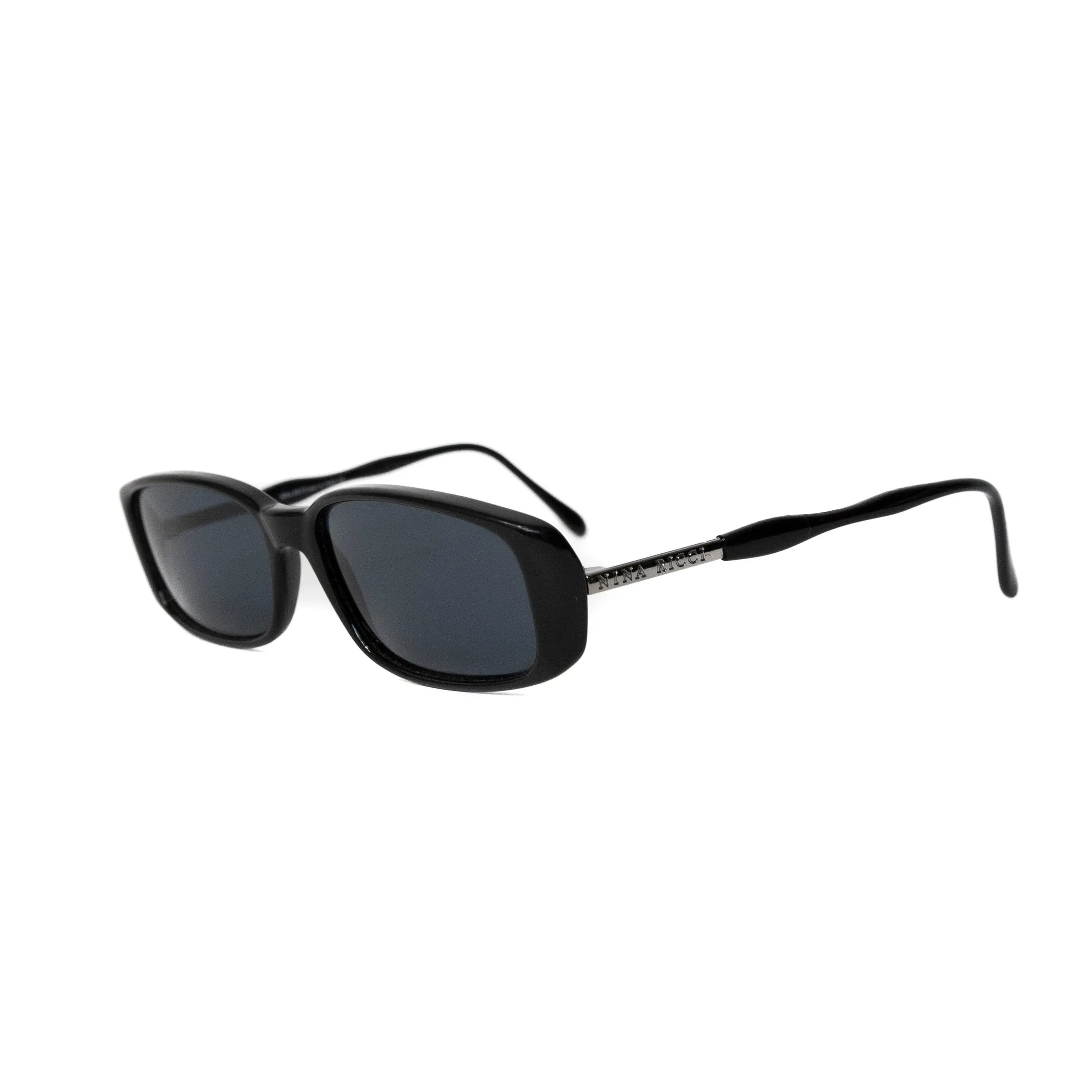 Nina Ricci Black Rectangle Sunglasses