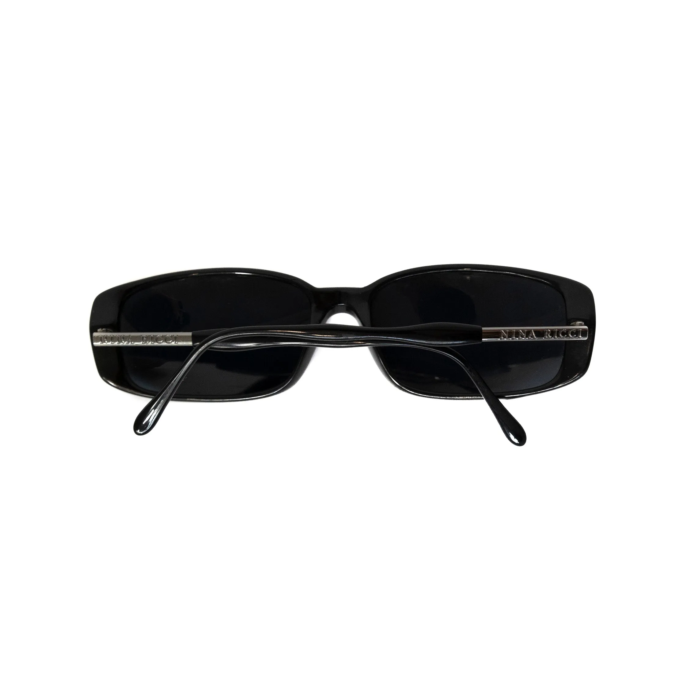 Nina Ricci Black Rectangle Sunglasses