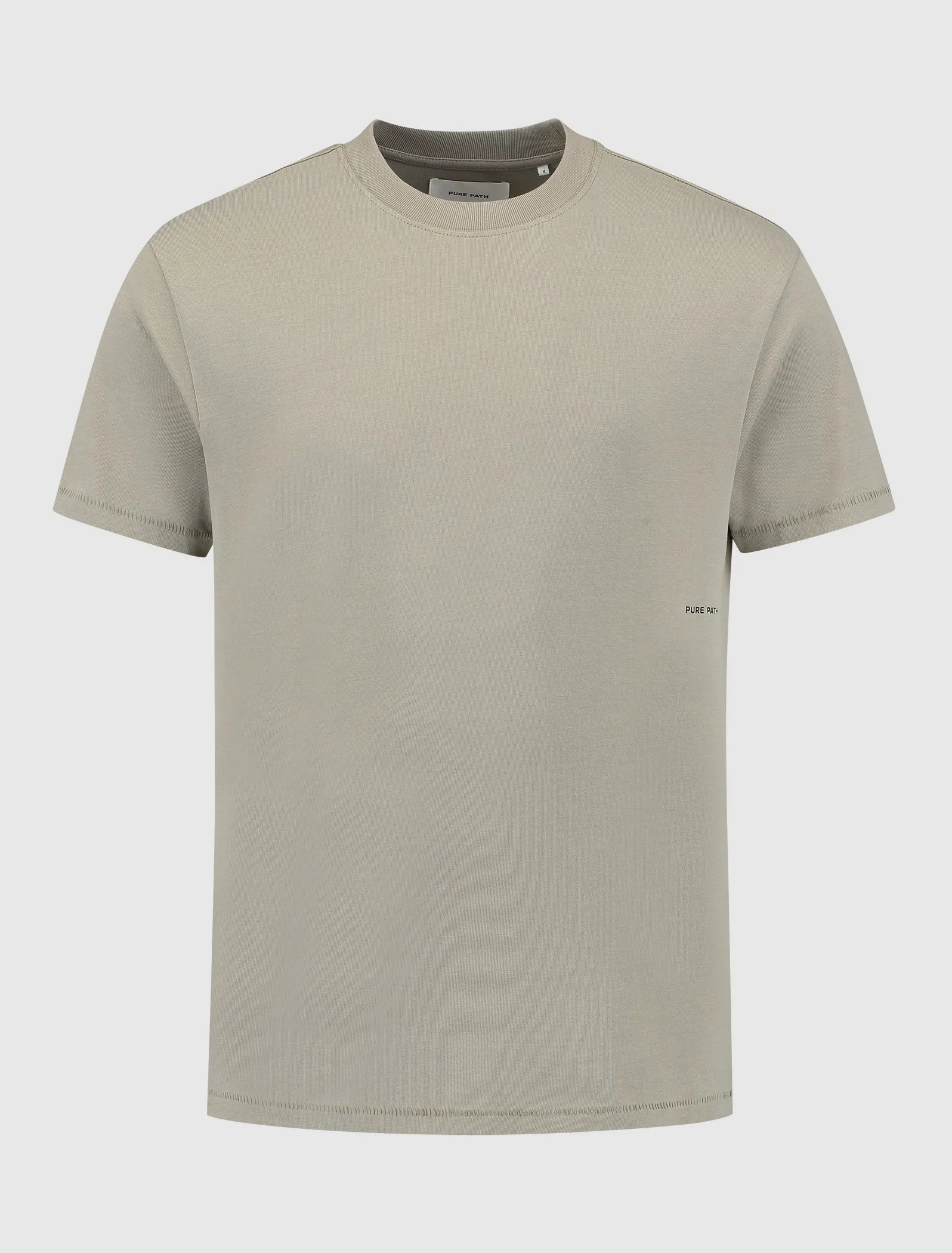 Organic Sideline Wordmark T-shirt | Taupe