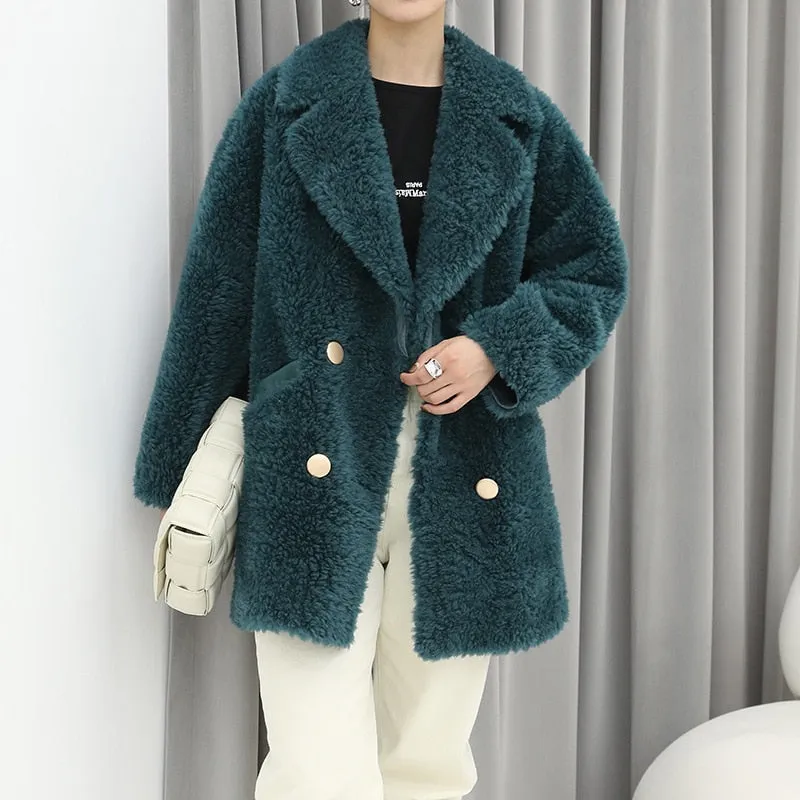 Perfect Opportunity Women's Double-breasted Woven Coat