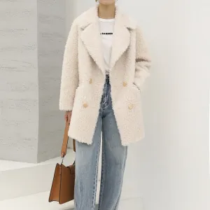 Perfect Opportunity Women's Double-breasted Woven Coat