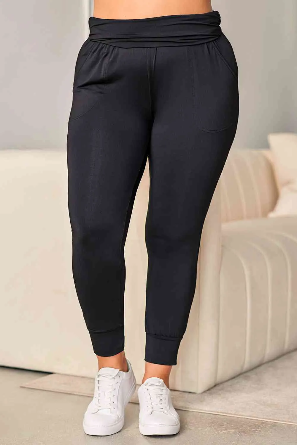 Plus Size High Waist Skinny Pants