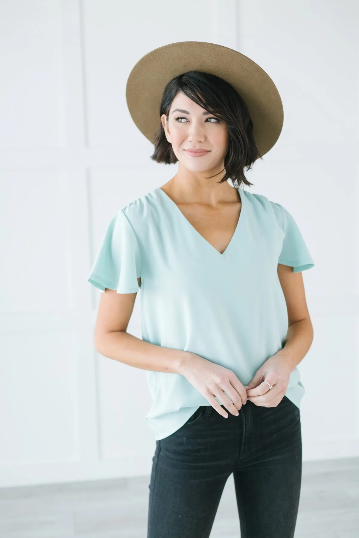 Ruffled Spring Blouse