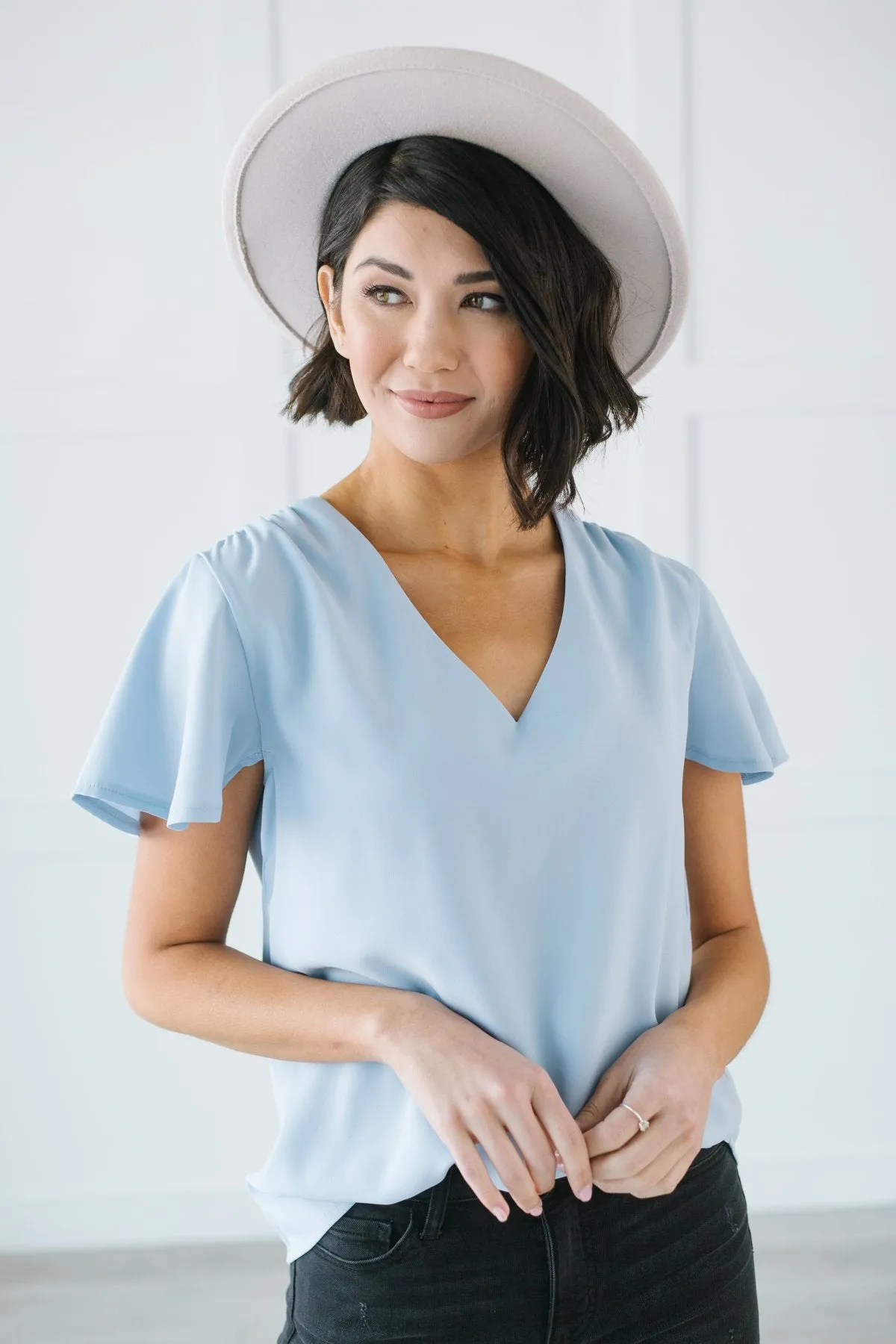 Ruffled Spring Blouse