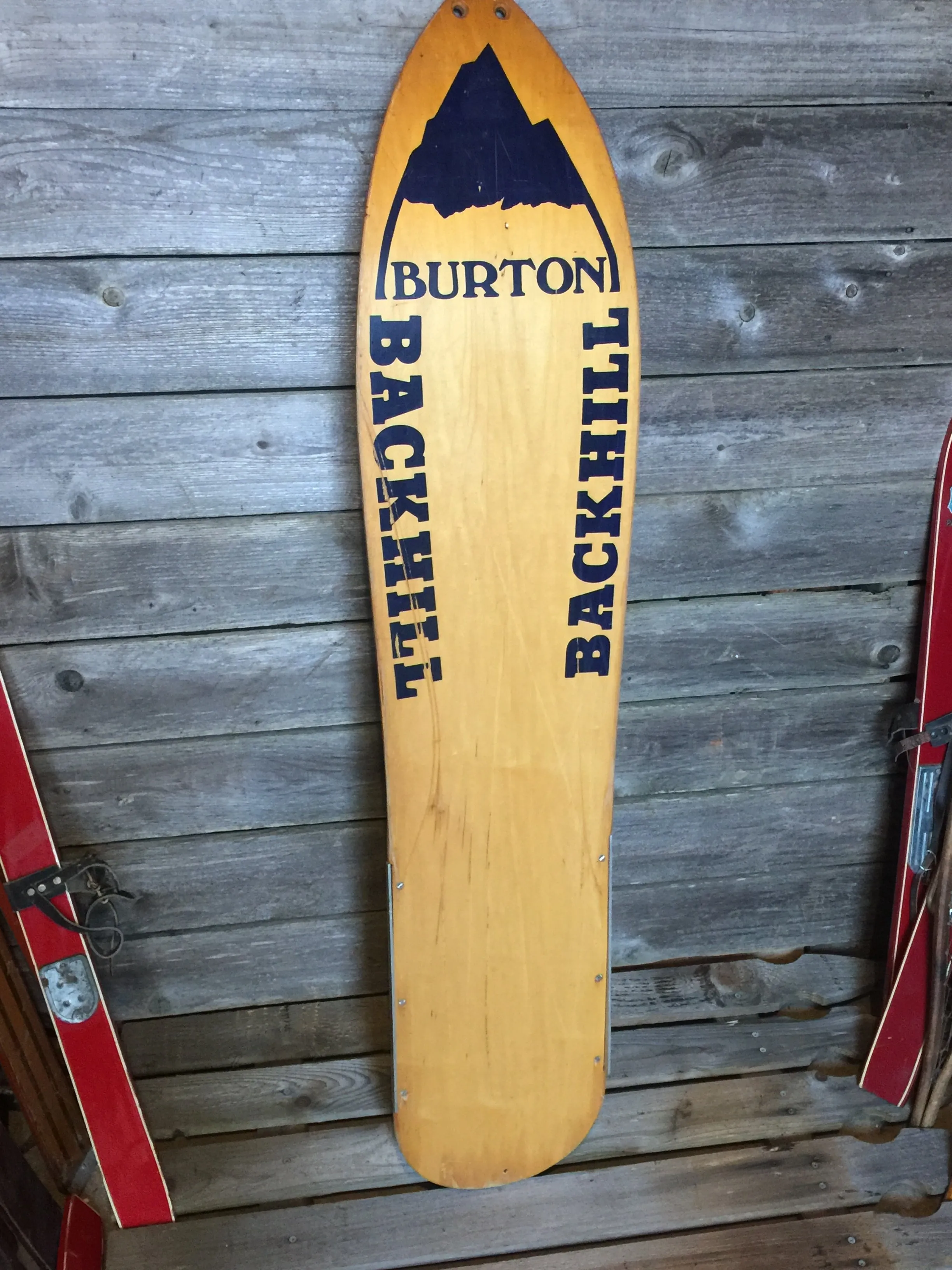 Vintage 1982 Burton Backhill Snowboard