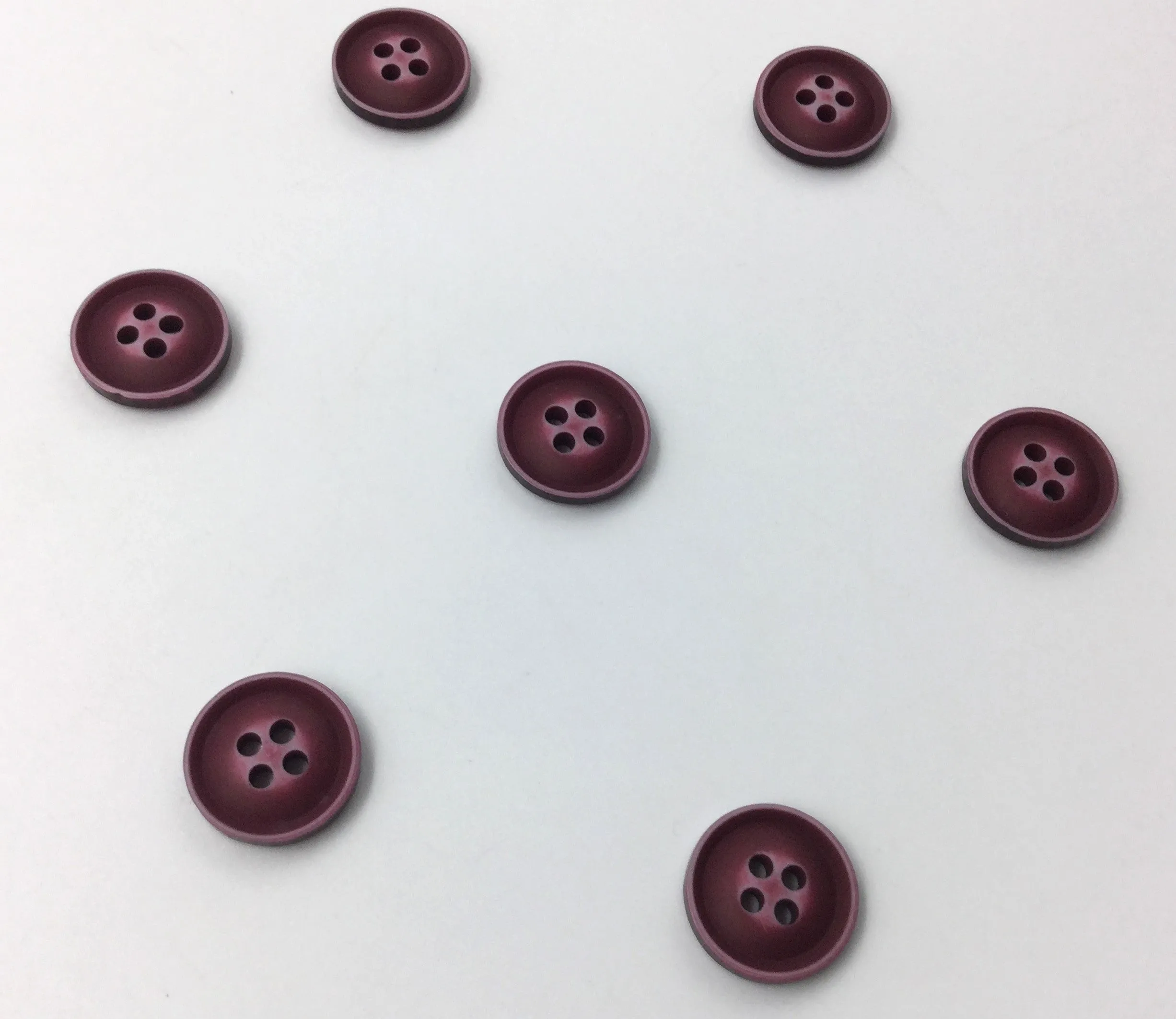 Violet Four Hole Plastic Button