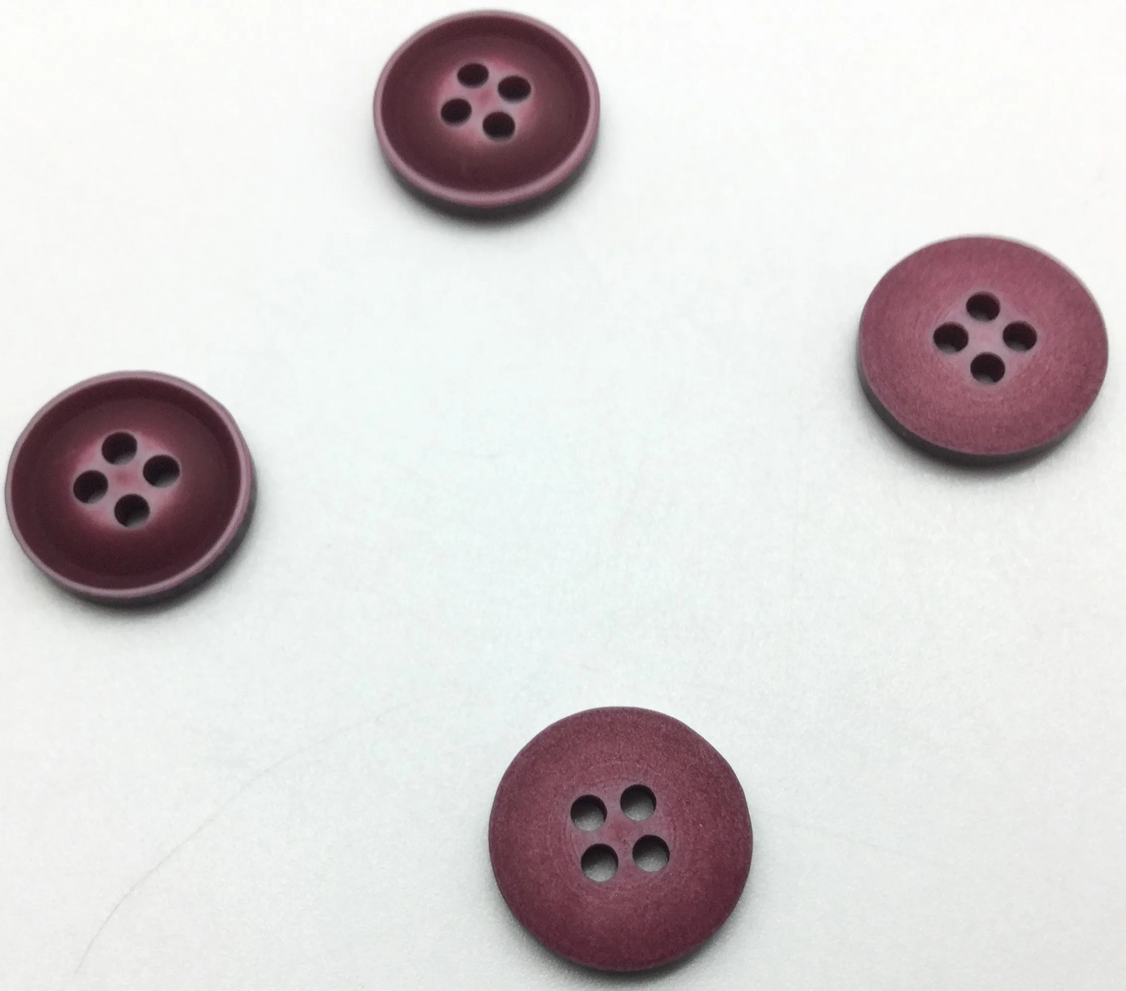 Violet Four Hole Plastic Button