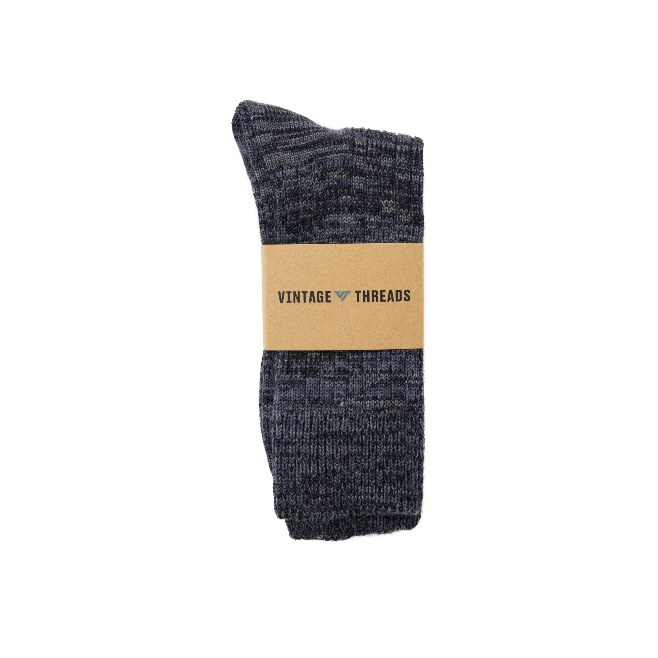 VT Mixed Knit Black Socks