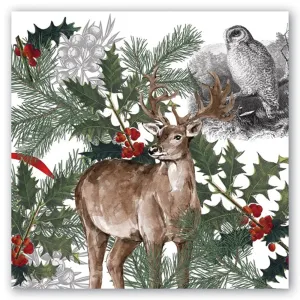 Winter Woodland Paper Luncheon Napkins