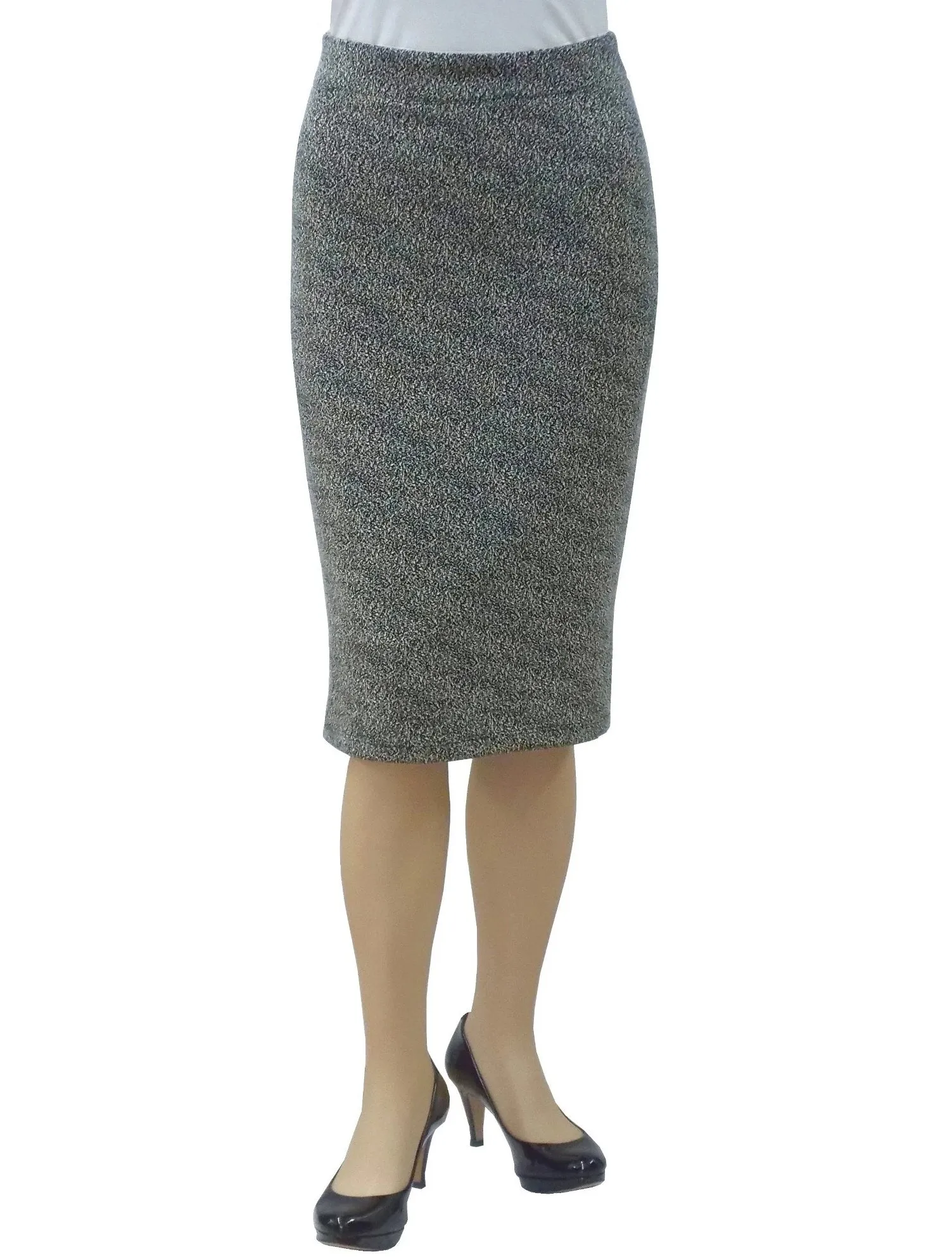 Women's Tapered Boucle Knit Pencil Skirt