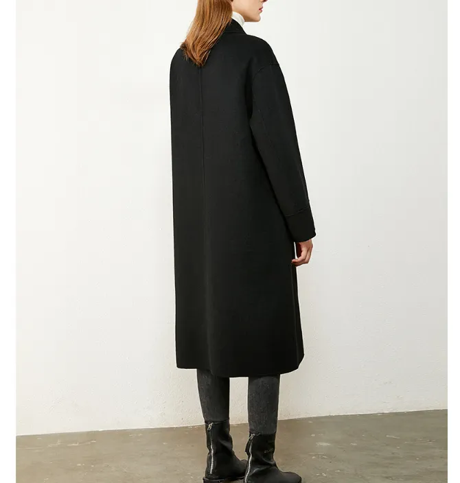 Wool Coat Handmade Long Warm Women Wool Coat Jacket/ 2200